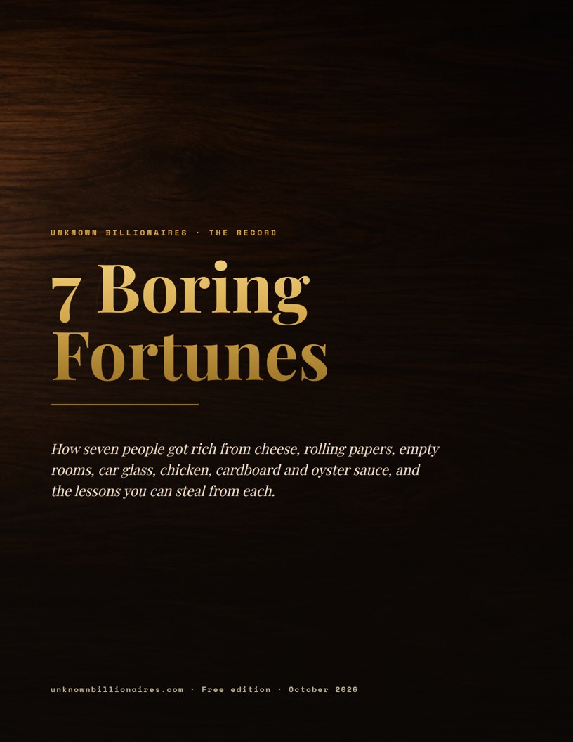 Cover of the free file, 7 Boring Fortunes